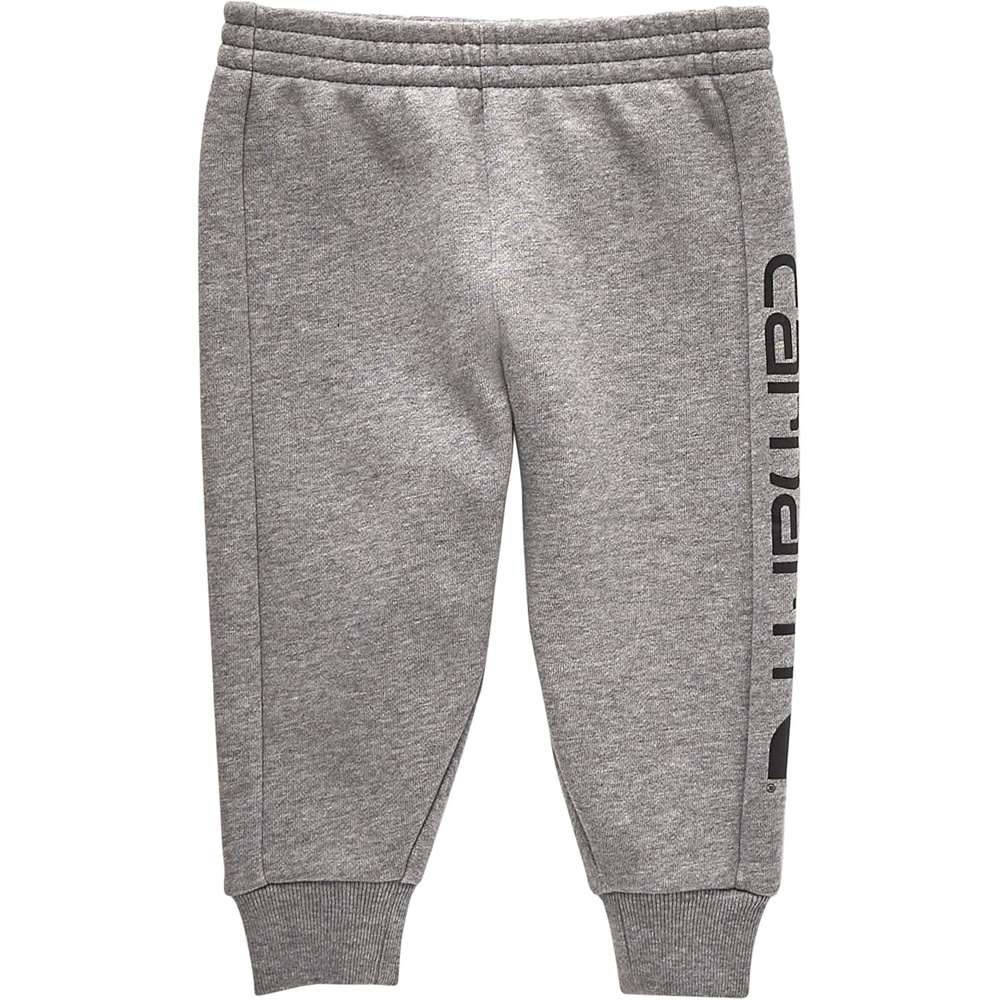 image:imageCarhartt Kids CK8427 Fleece Logo Sweatpant  BoysCharcoal Grey Heather