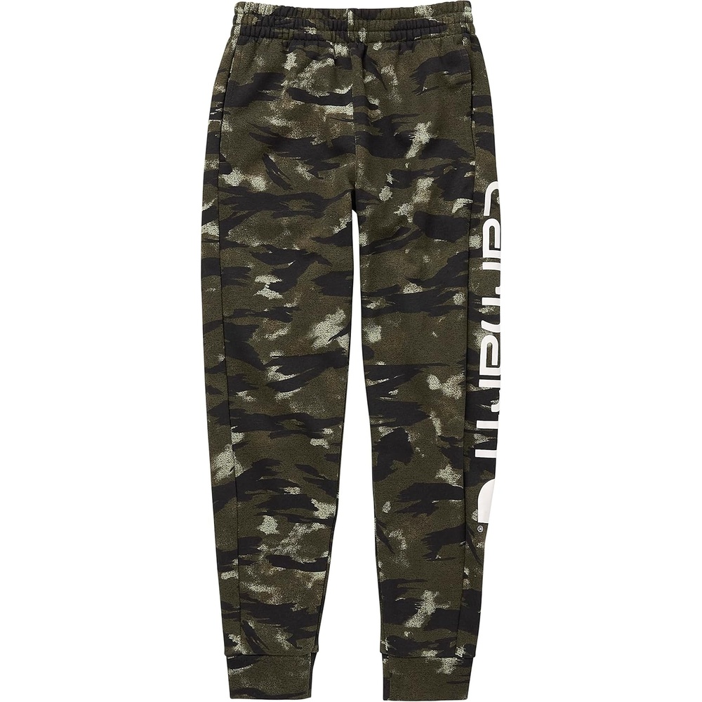 image:imageCarhartt Kids CK8429 Fleece Logo Sweatpant BoysBlind Fatigue Camo