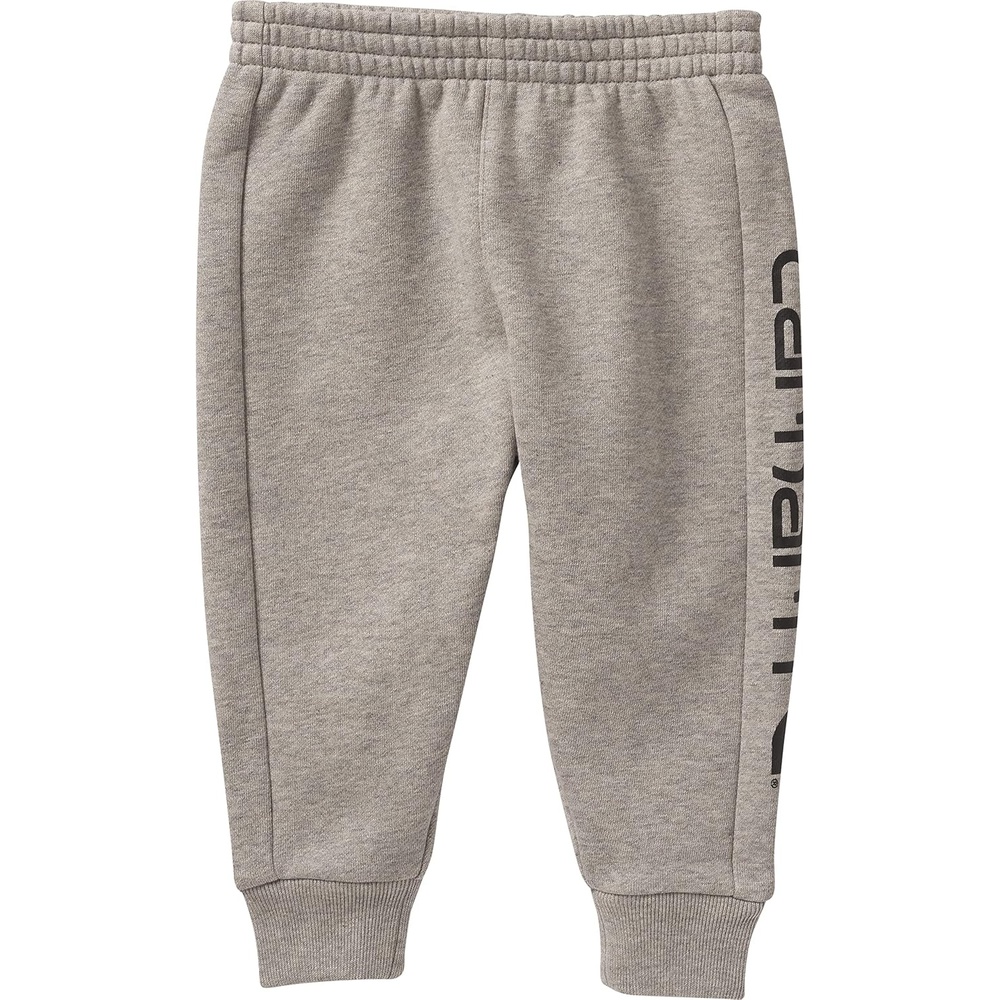 image:imageCarhartt Kids CK8429 Fleece Logo Sweatpant BoysGrey Heather