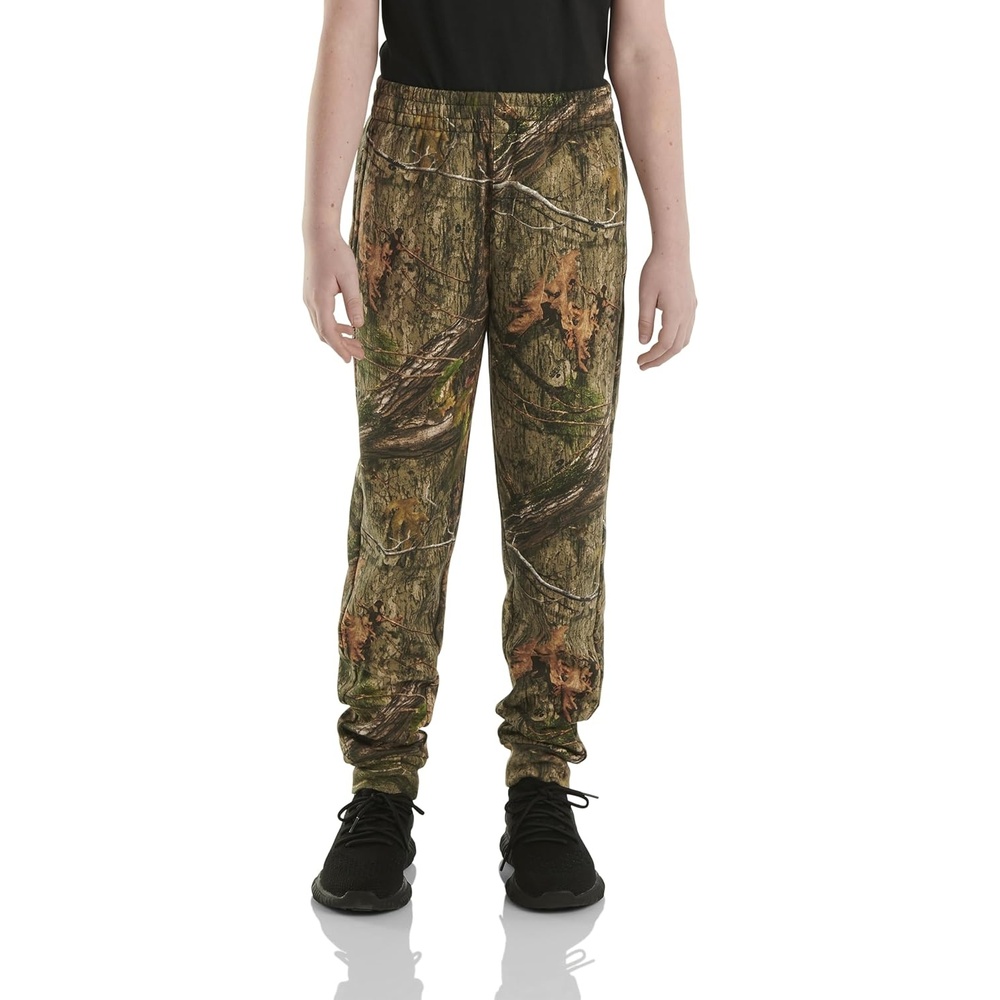 image:imageCarhartt Kids CK8429 Fleece Logo Sweatpant BoysMossy Oak Country Dna Camo