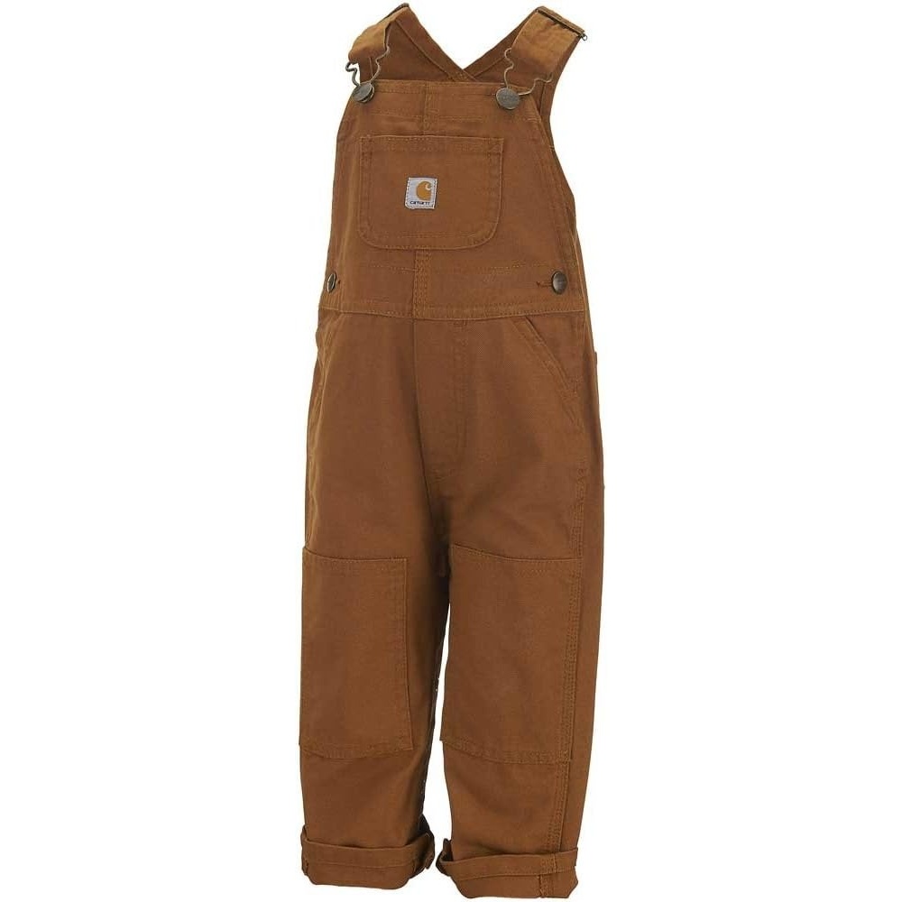 image:imageCarhartt Kids CM8609 Loose Fit Canvas Bib Overall Boys 3 Months Carhartt Brown