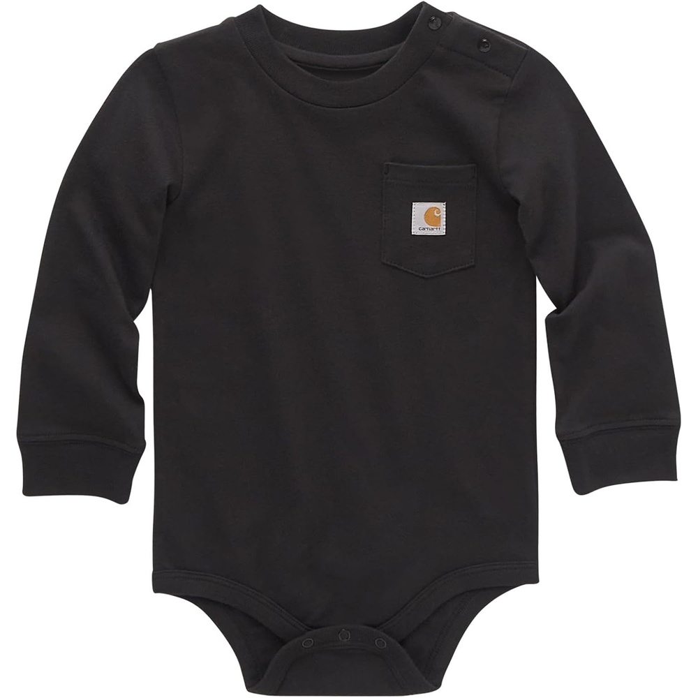 image:imageCarhartt LongSleeve Pocket BodysuitCaviar Black
