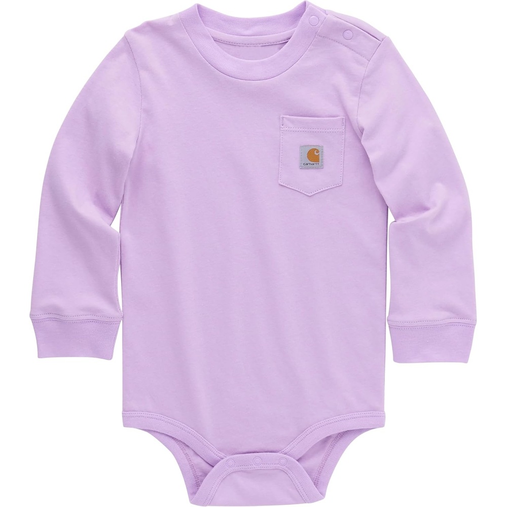 image:imageCarhartt LongSleeve Pocket BodysuitCrocus Petal Light Purple