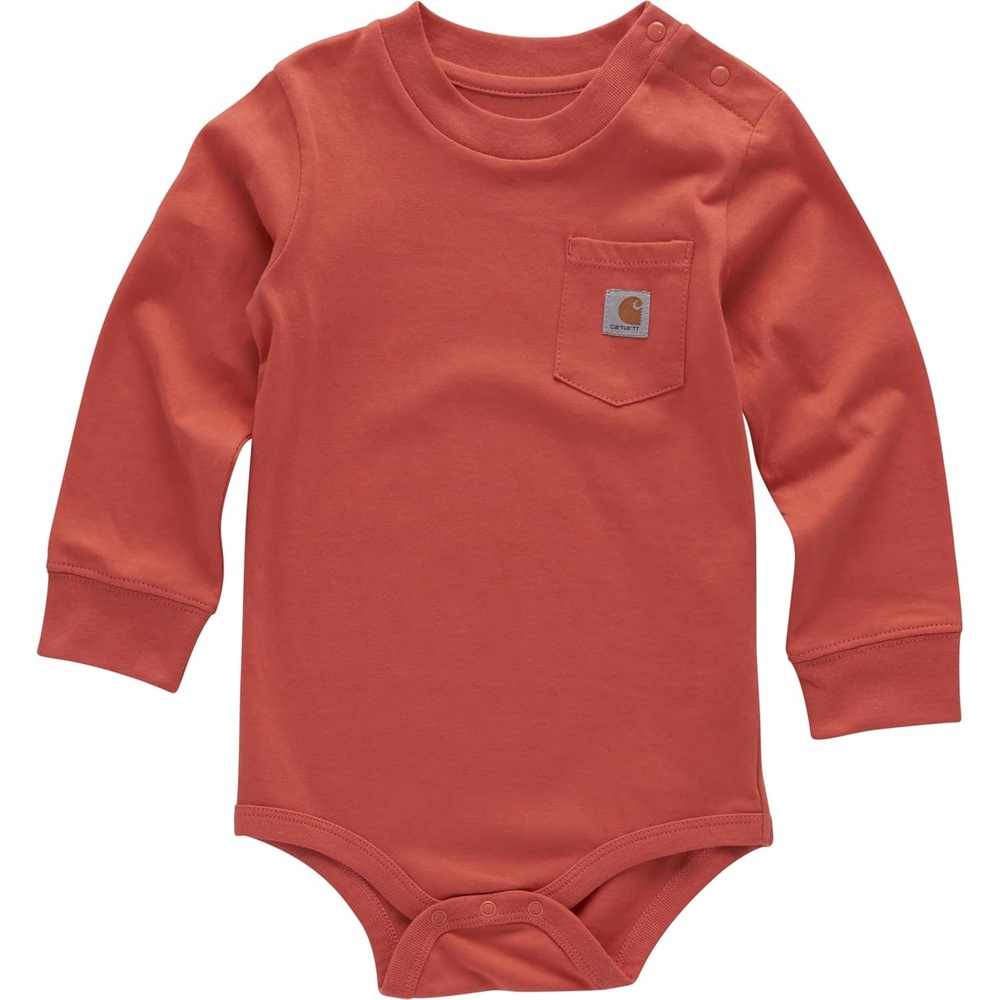 image:imageCarhartt LongSleeve Pocket BodysuitDeep Sea Coral