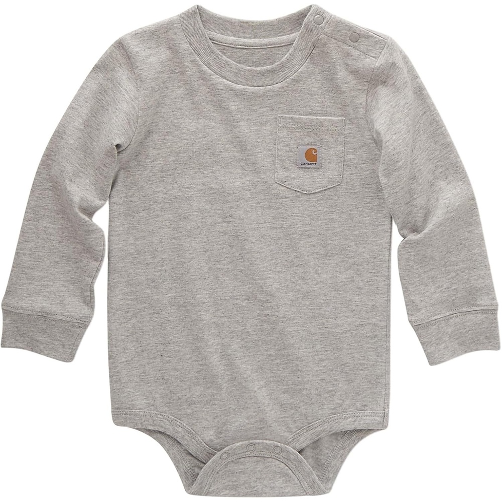 image:imageCarhartt LongSleeve Pocket BodysuitGrey Heather