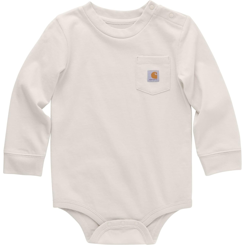image:imageCarhartt LongSleeve Pocket BodysuitMalt Beige