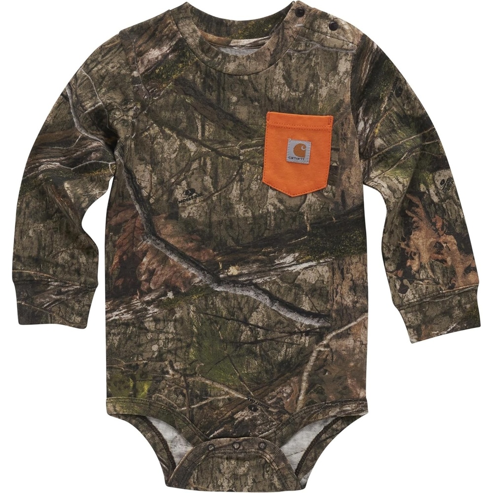 image:imageCarhartt LongSleeve Pocket BodysuitMossy Oak Country Dna