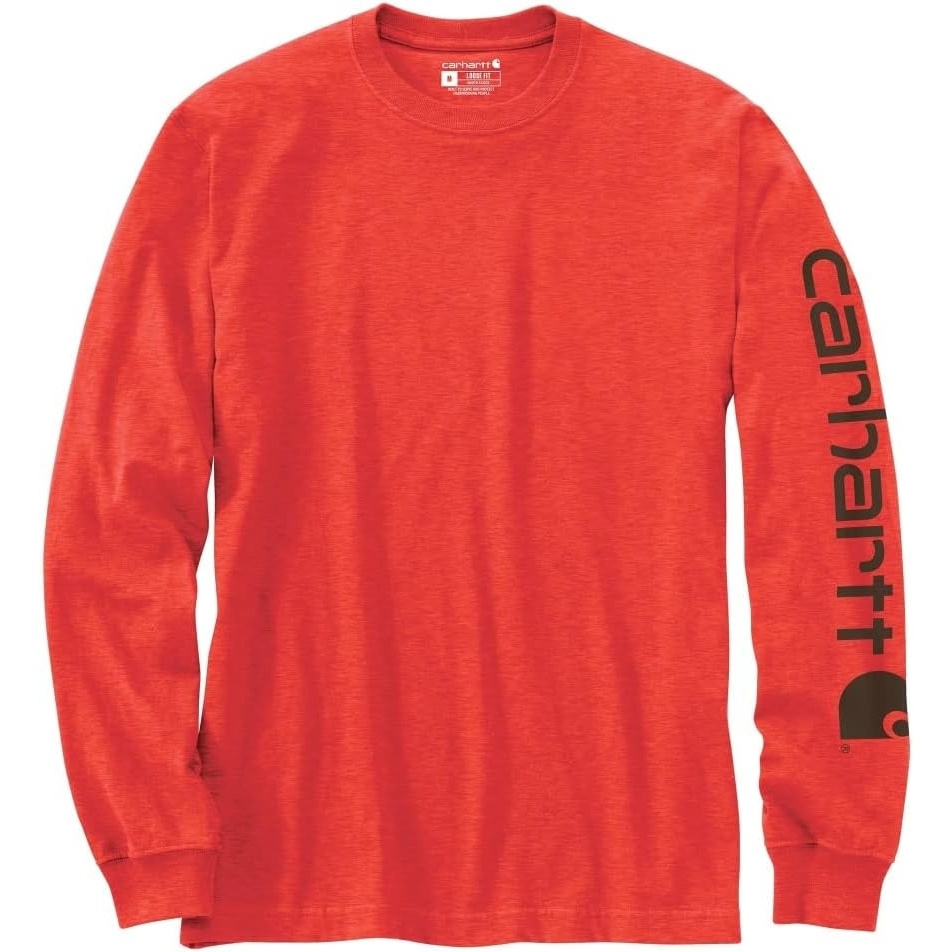 image:imageCarhartt Mens Dearborn Loose LS Logo TShirtVariegated Currant