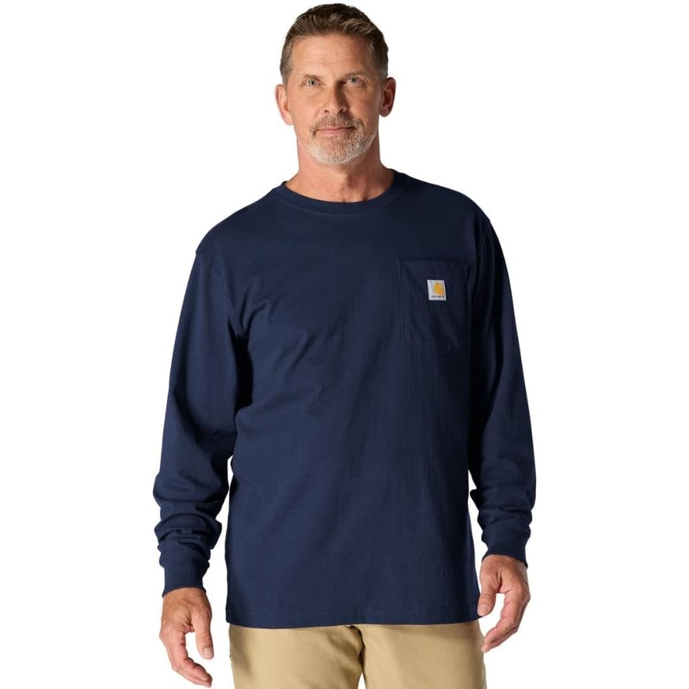 image:imageCarhartt Mens Dearborn Loose LS TShirtNavy