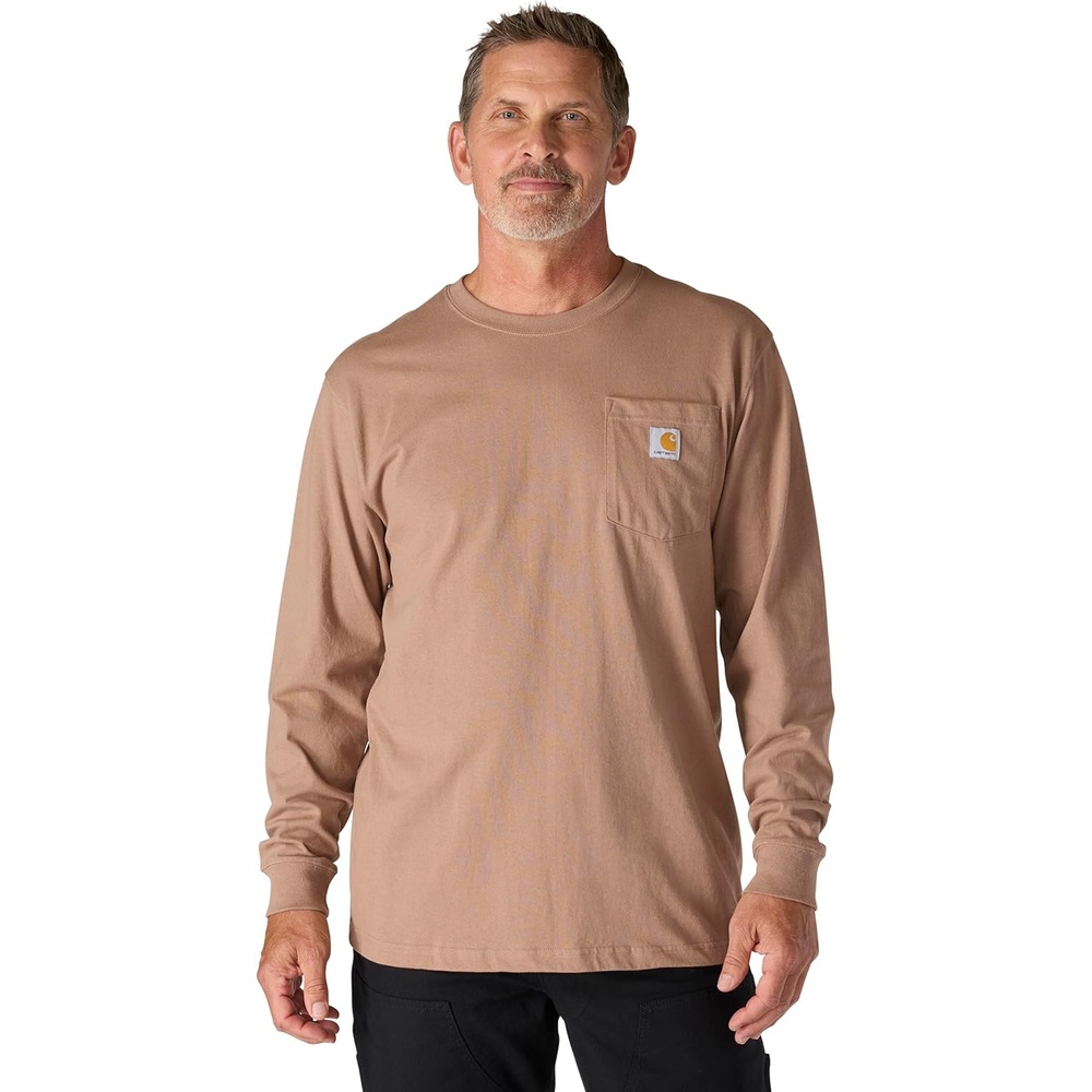 image:imageCarhartt Mens Dearborn Loose LS TShirtSoft Sepia