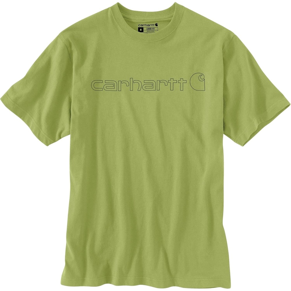 image:imageCarhartt Mens Dearborn Loose Logo TShirtAlgae Green