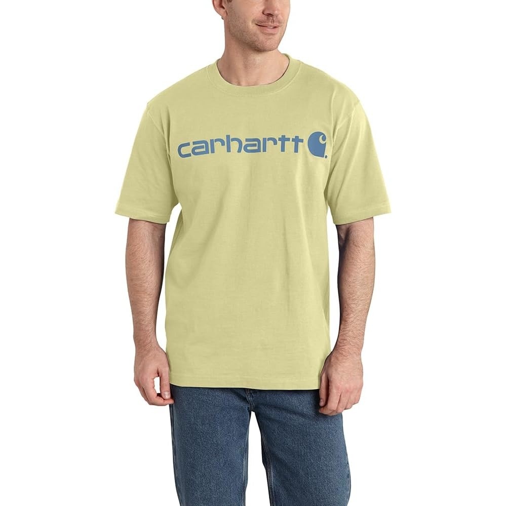 image:imageCarhartt Mens Dearborn Loose Logo TShirtLemongrass