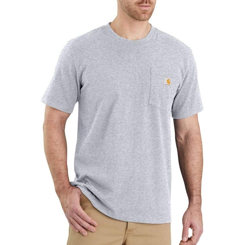 image:imageCarhartt Mens Dearborn Relaxed Pocket TShirtHeather Gray Closeout