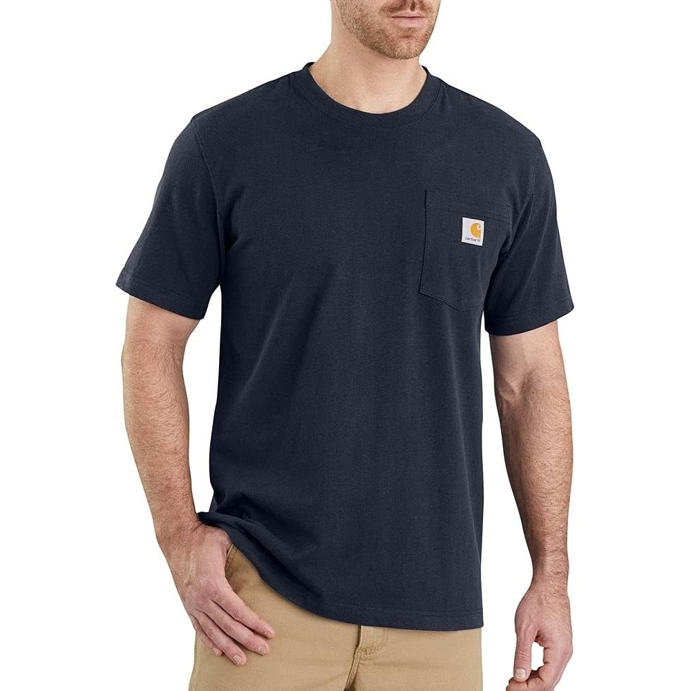 image:imageCarhartt Mens Dearborn Relaxed Pocket TShirtNavy Closeout