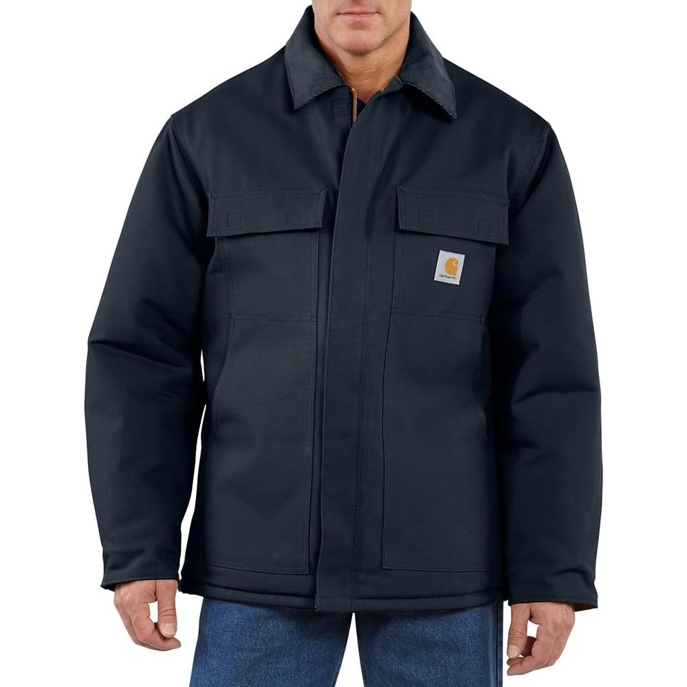 image:imageCarhartt Mens Firm Duck Traditional CoatDark Navy
