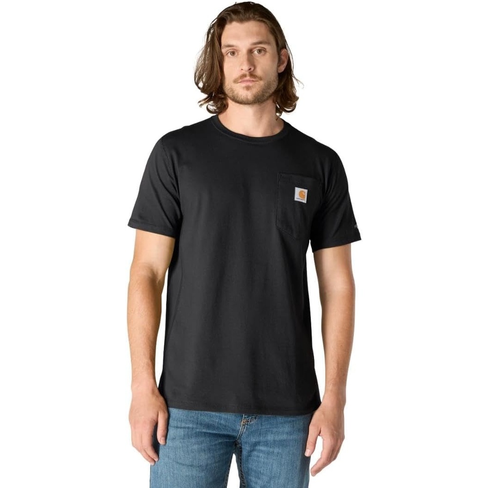 image:imageCarhartt Mens Force Relaxed Fit Midweight ShortSleeve Pocket TShirtBlack
