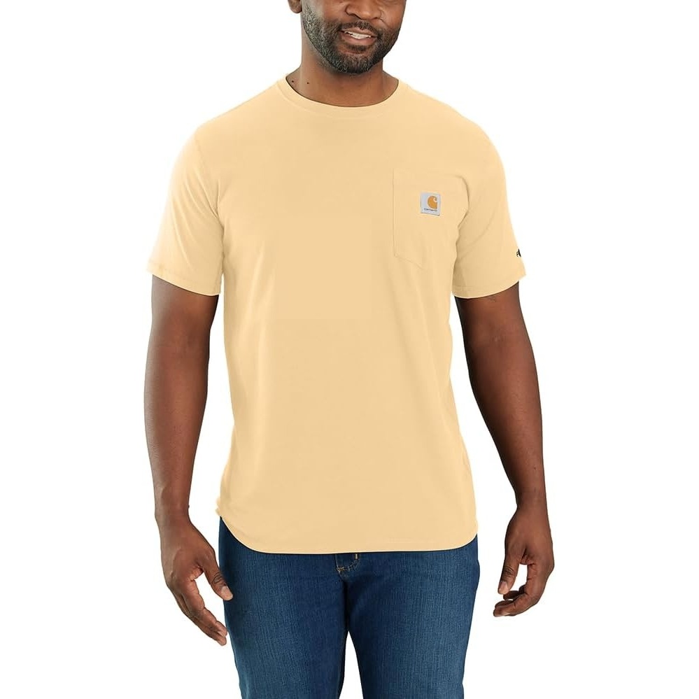 image:imageCarhartt Mens Force Relaxed Fit Midweight ShortSleeve Pocket TShirtGolden Mist