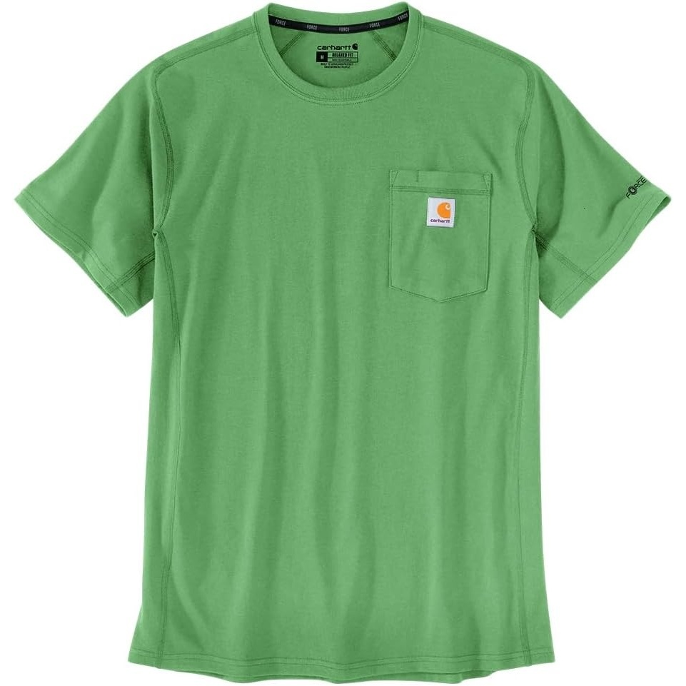 image:imageCarhartt Mens Force Relaxed Fit Midweight ShortSleeve Pocket TShirtLoden Frost