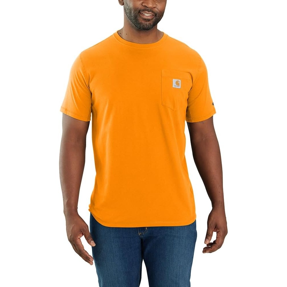 image:imageCarhartt Mens Force Relaxed Fit Midweight ShortSleeve Pocket TShirtOriole