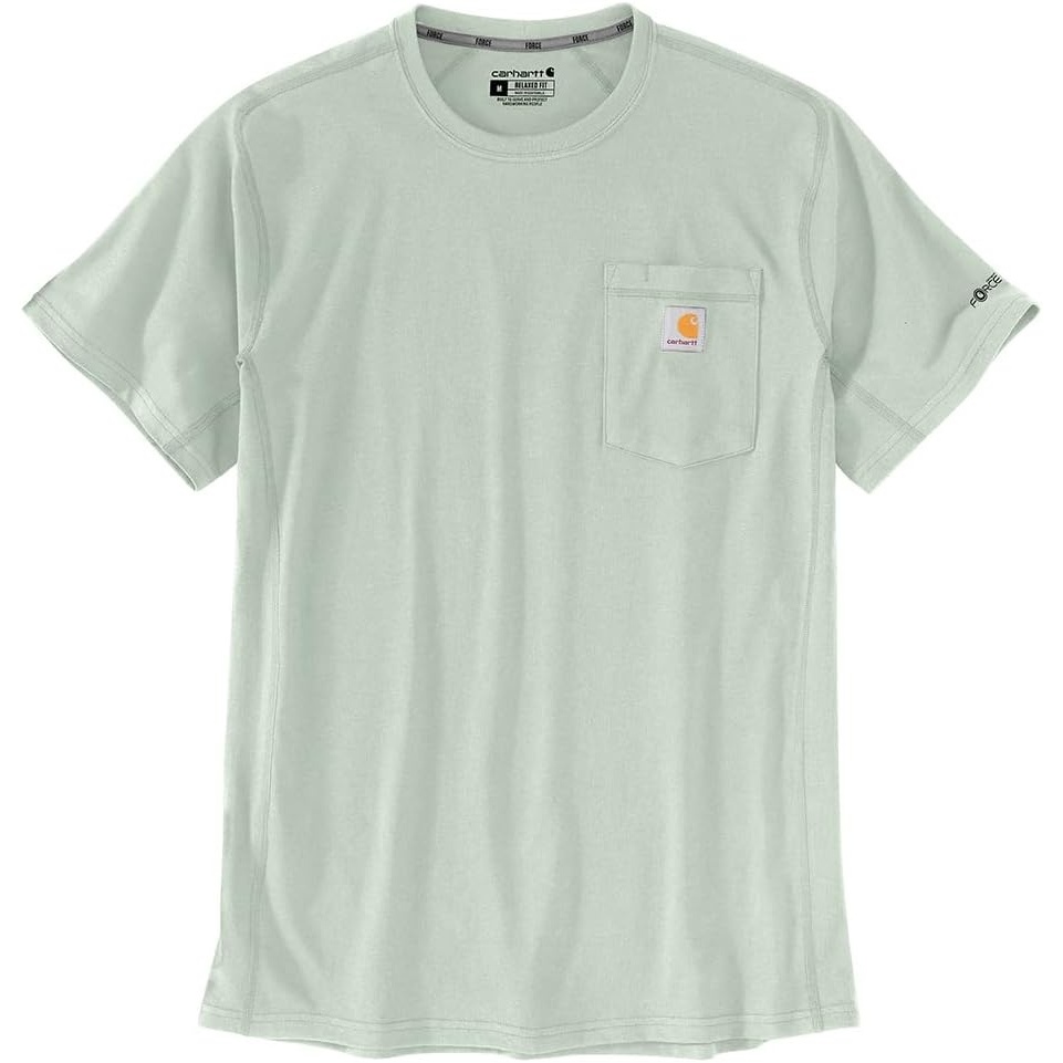 image:imageCarhartt Mens Force Relaxed Fit Midweight ShortSleeve Pocket TShirtSmoked Teal