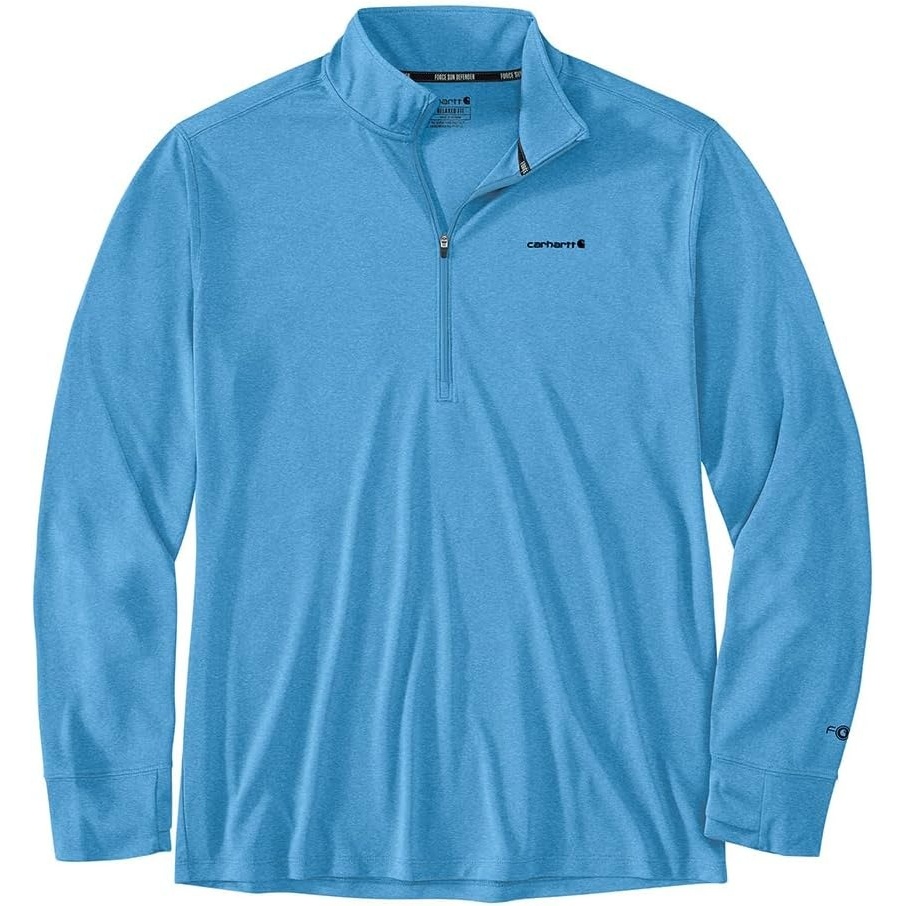 image:imageCarhartt Mens Force Sun Defender Relaxed 12zipTranquil Blue Heather