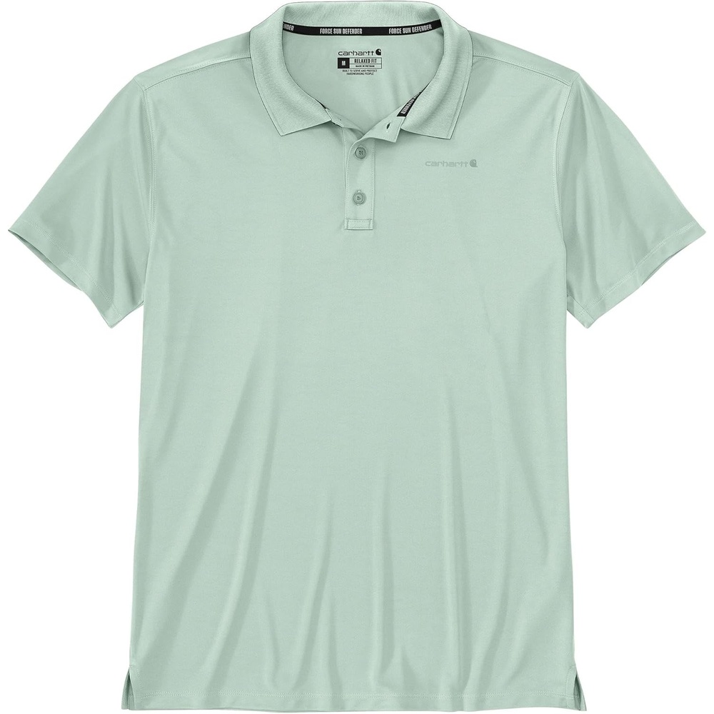 image:imageCarhartt Mens Force Sun Defender Relaxed Fit Lightweight ShortSleeve PoloBig Sky
