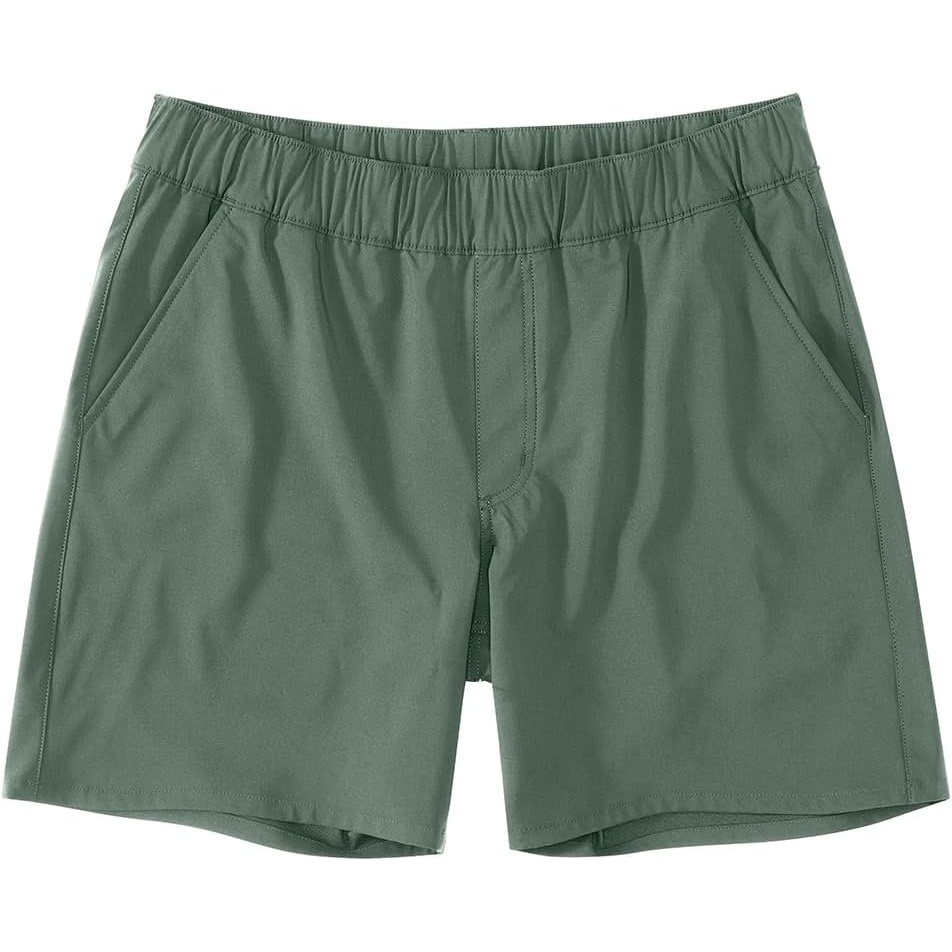 image:imageCarhartt Mens Force Sun Defender Relaxed Fit PullOn ShortGreen Slate