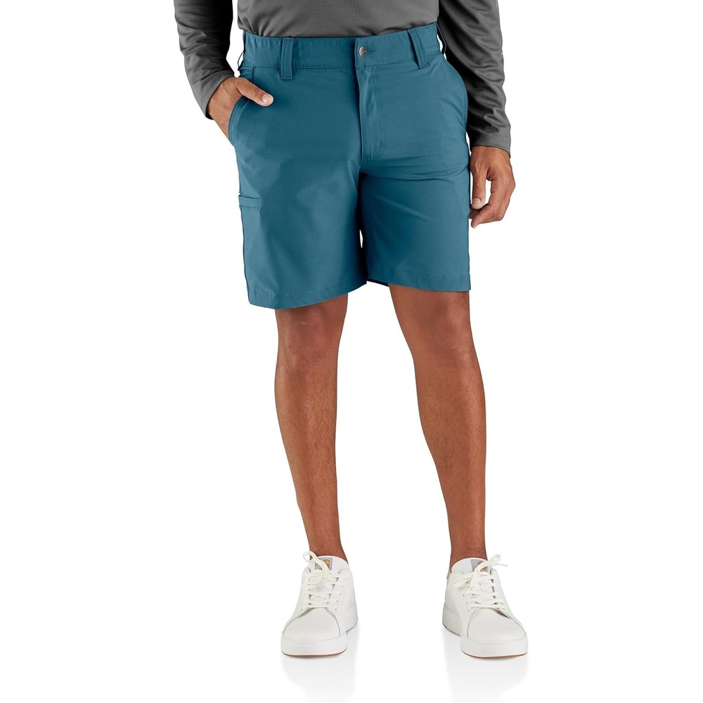image:imageCarhartt Mens Force Sun Defender Relaxed Fit ShortStorm Blue