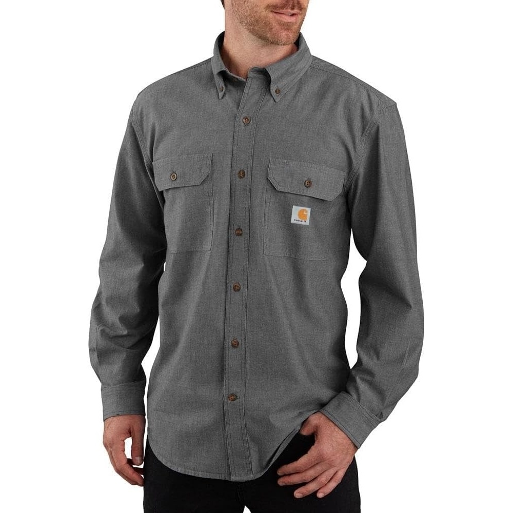 image:imageCarhartt Mens Fort Loose LS ShirtBlack Chambray