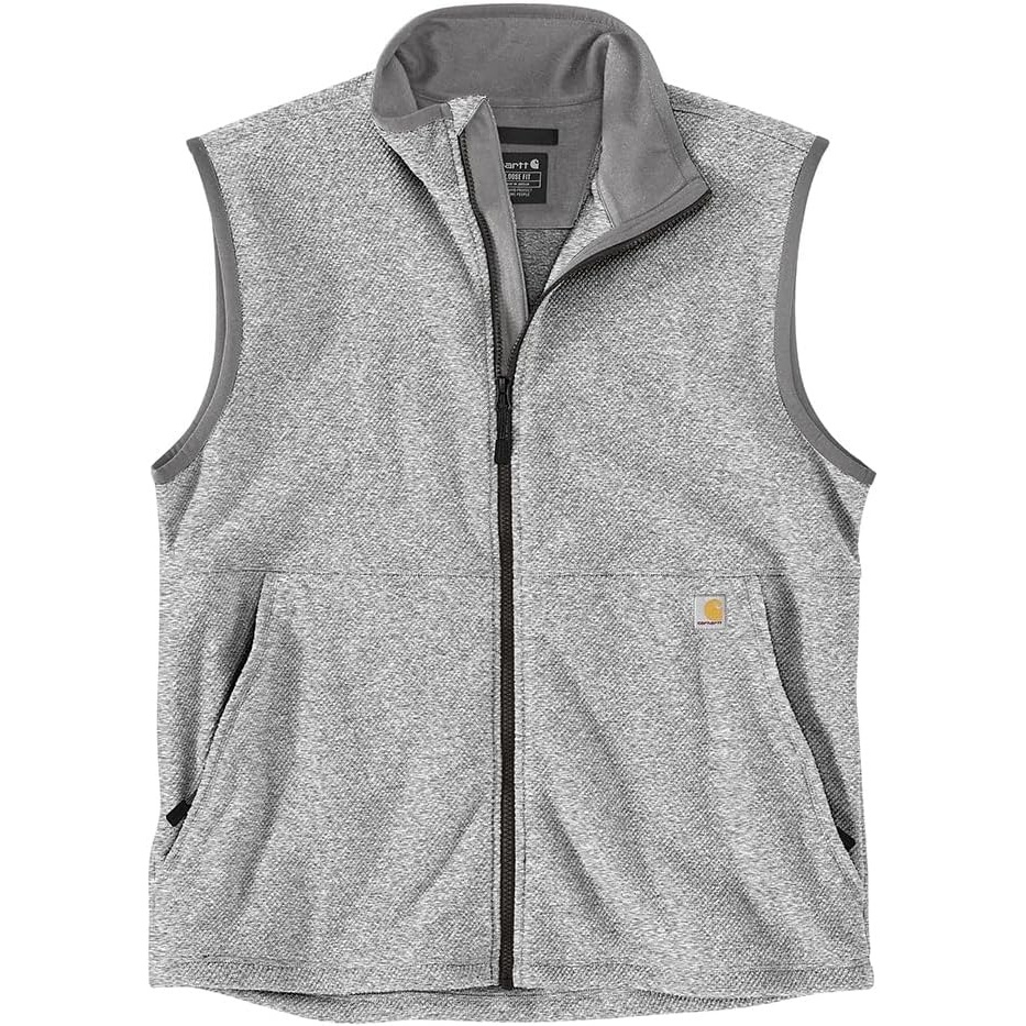 image:imageCarhartt Mens FullZip Relaxed Fit Fleece VestHeather Grey