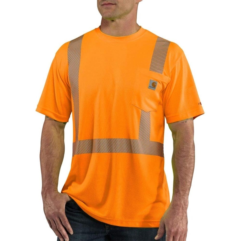 image:imageCarhartt Mens HV Force Relaxed Class 2 TShirtBright Orange