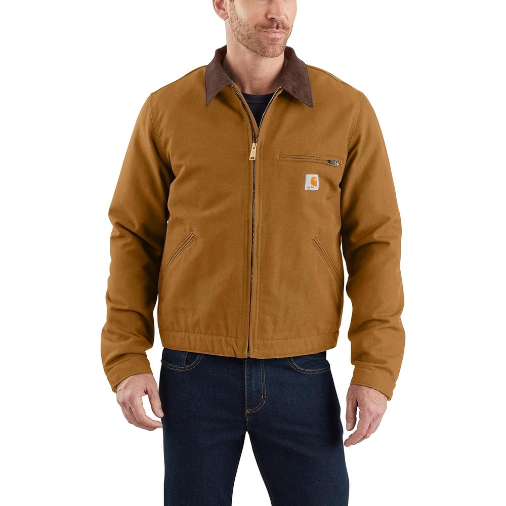 image:imageCarhartt Mens Iconic J01 Duck Detroit JacketCarhartt Brown