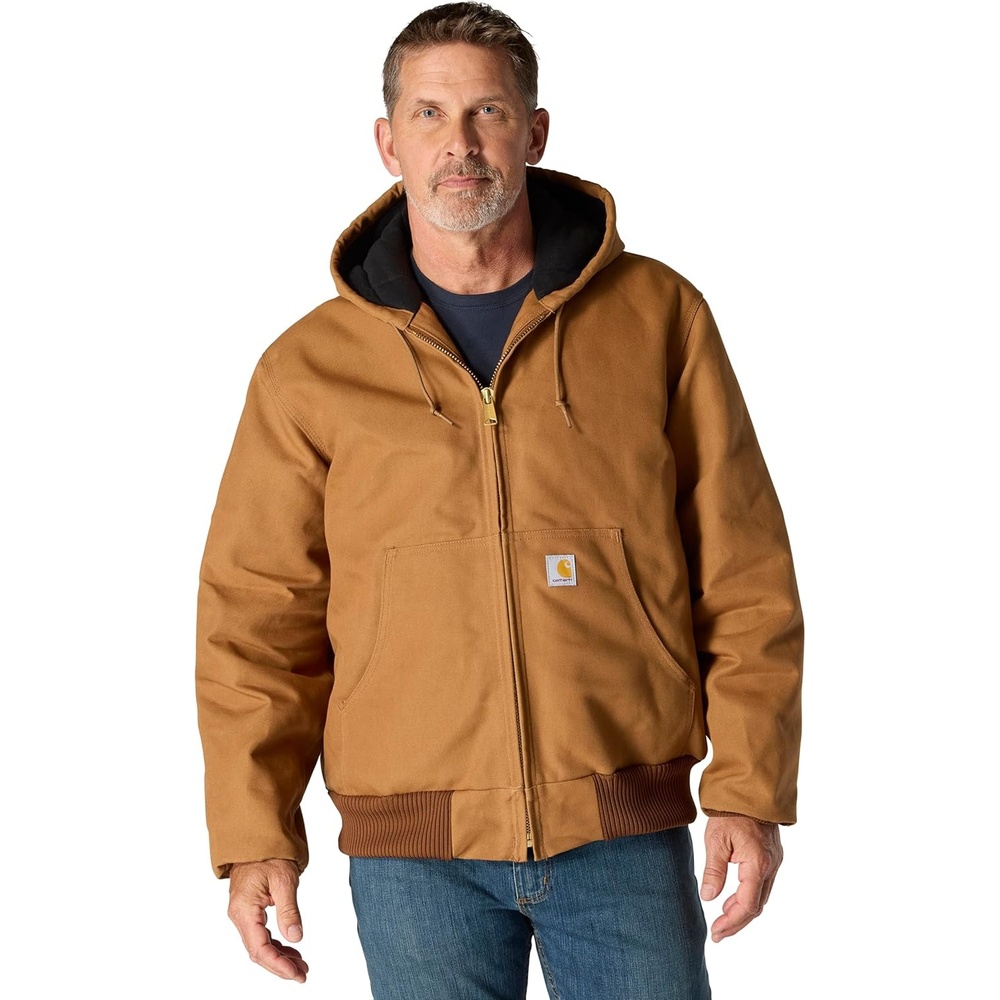 image:imageCarhartt Mens Iconic J140 Firm Duck Active JacCarhartt Brown
