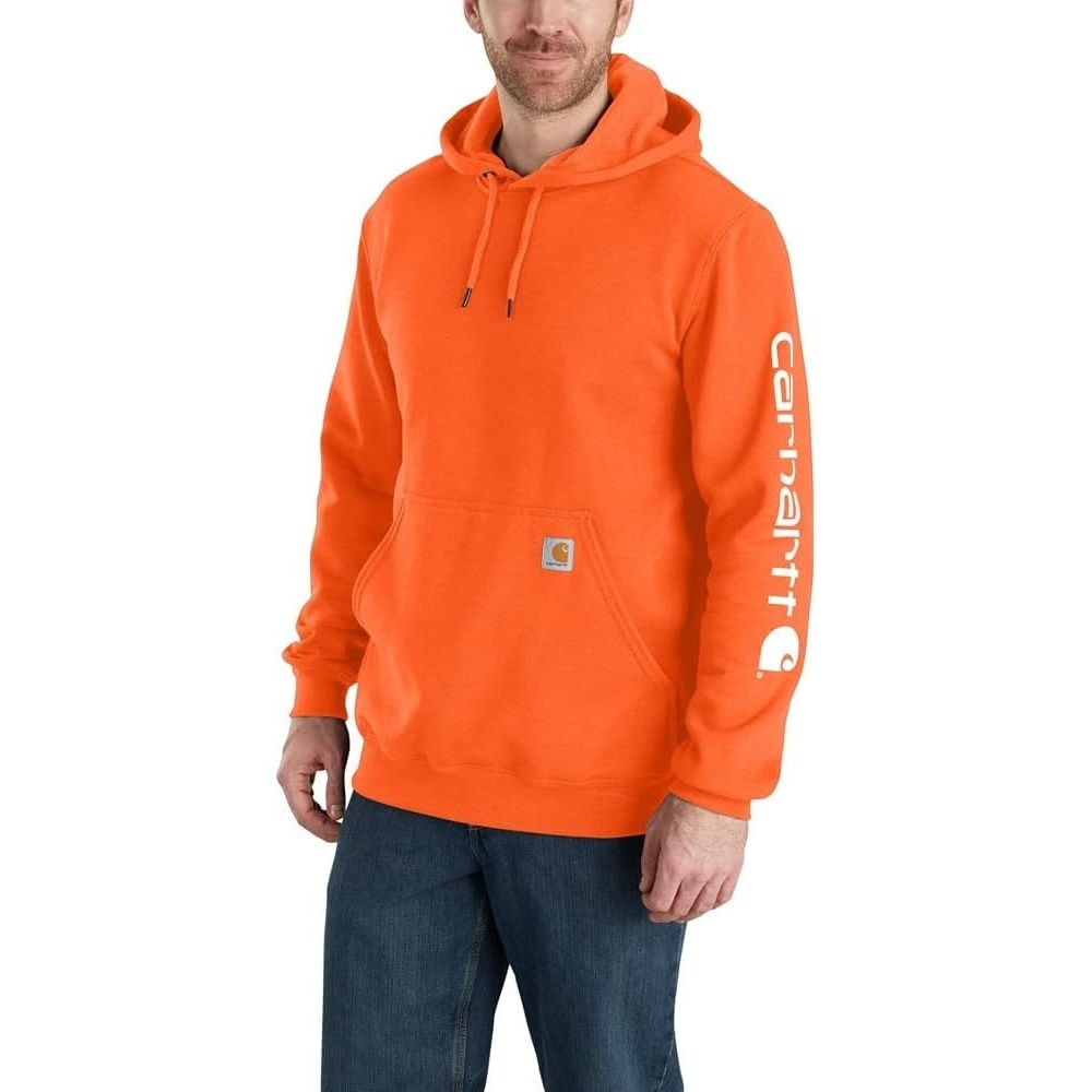 image:imageCarhartt Mens Iconic K288 Logo SweatshirtBrite Orange