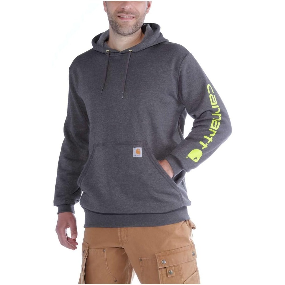 image:imageCarhartt Mens Iconic K288 Logo SweatshirtCarbon Heather