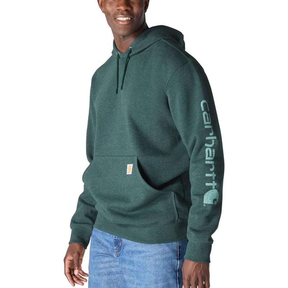 image:imageCarhartt Mens Iconic K288 Logo SweatshirtDark Harbor Teal Heather
