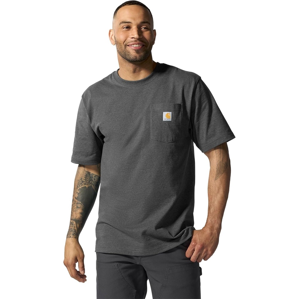 image:imageCarhartt Mens Iconic K87 Pocket TShirtCarbon Heather