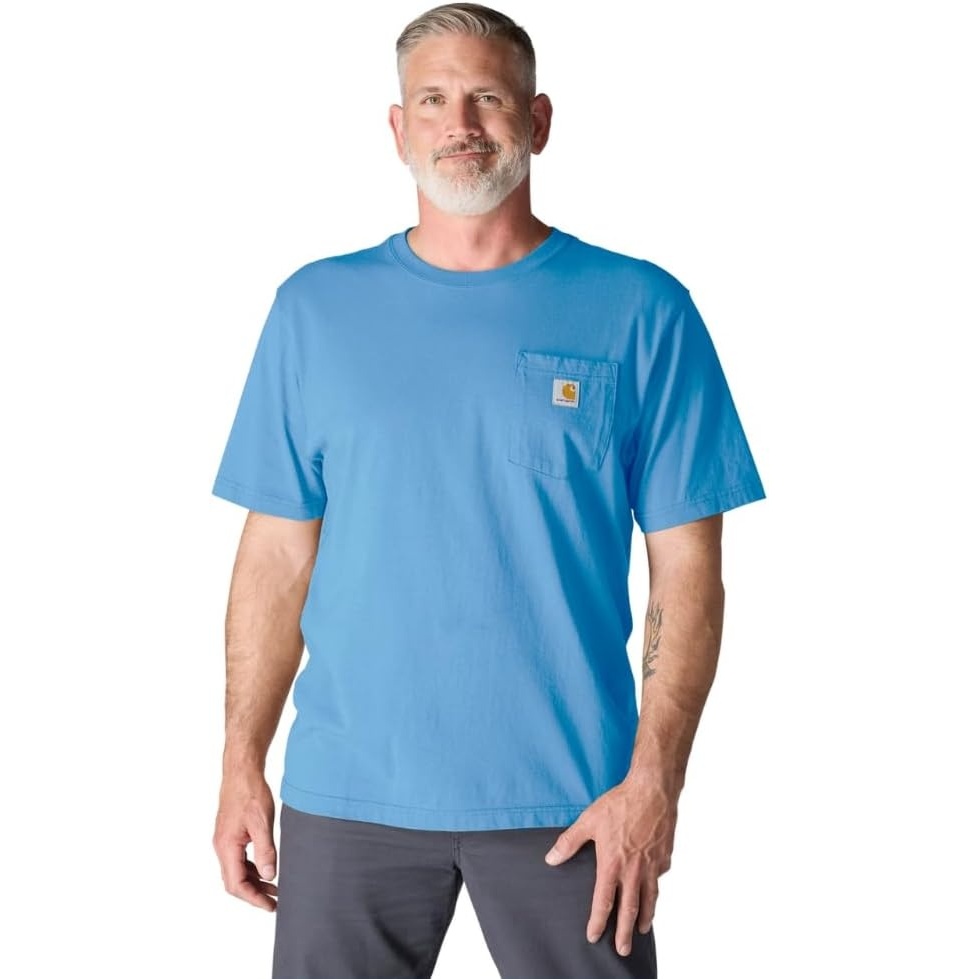 image:imageCarhartt Mens Iconic K87 Pocket TShirtTranquil Blue