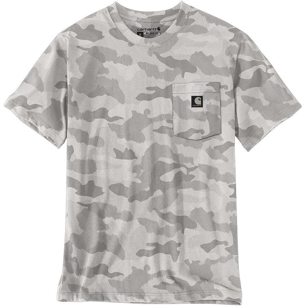 image:imageCarhartt Mens Irvine Relaxed Camo TShirtFossil Tan Camo