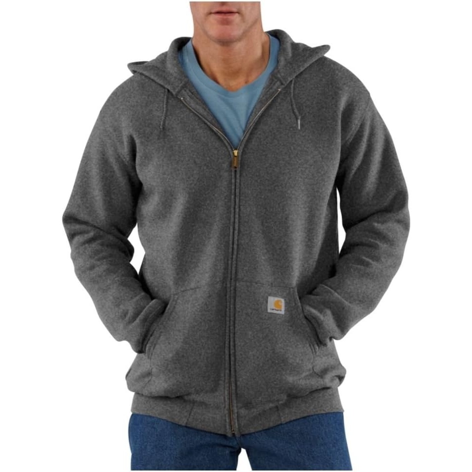 image:imageCarhartt Mens Marquette FullZip SweatshirtCharcoal Heather