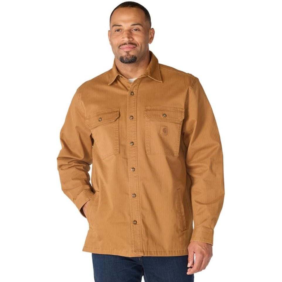 image:imageCarhartt Mens Newcastle Shirt JacCarhartt Brown