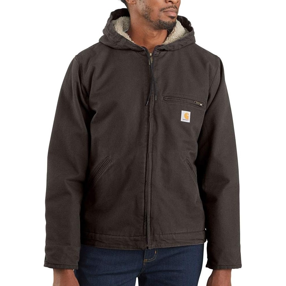 image:imageCarhartt Mens Washed Duck Sierra JacketDark Brown