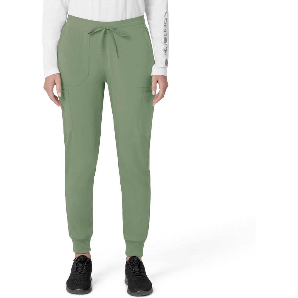image:imageCarhartt Scrubs C53110 Womens Force CrossFlex Modern Fit Cargo JoggeGreen Slate