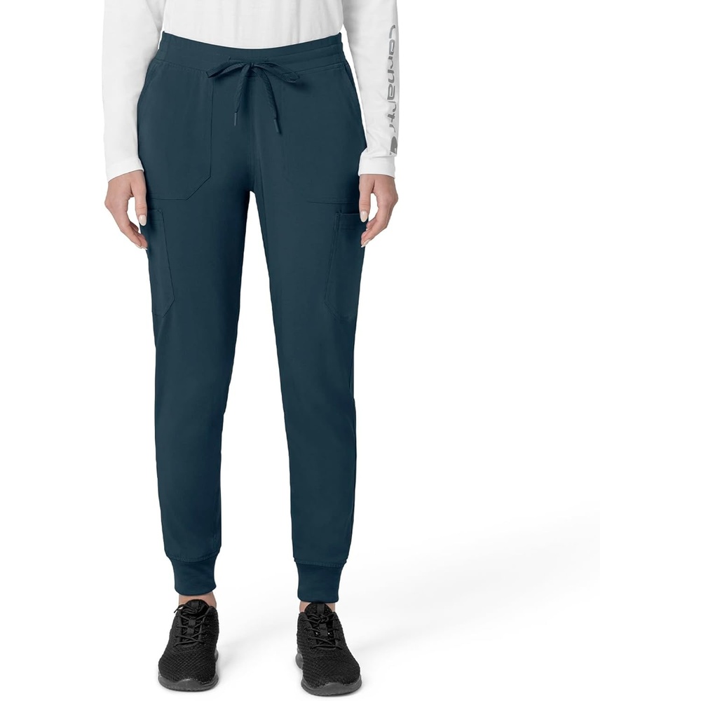image:imageCarhartt Scrubs C53110 Womens Force CrossFlex Modern Fit Cargo JoggeNavy