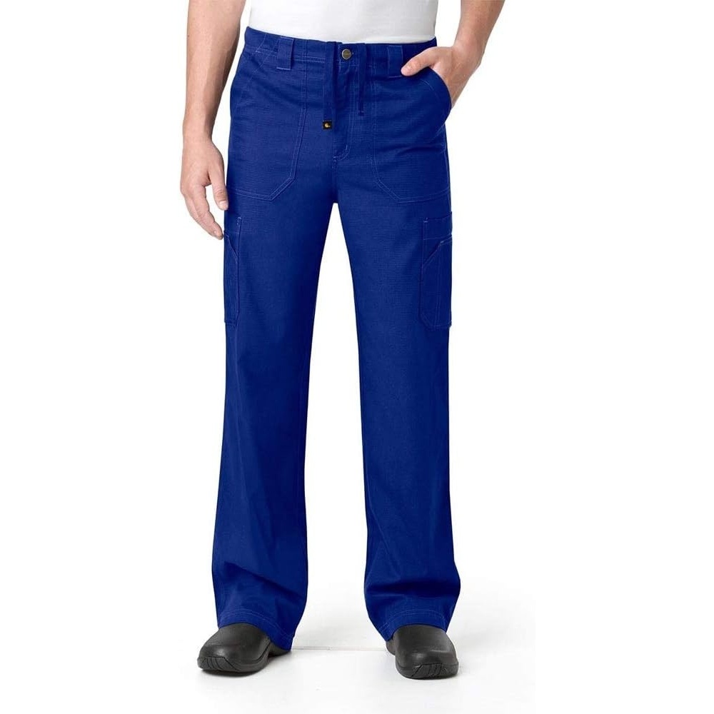 image:imageCarhartt Scrubs C54108 Mens Classic Fit Ripstop Boot Cut 8Pocket Cargo PantGalaxy Blue