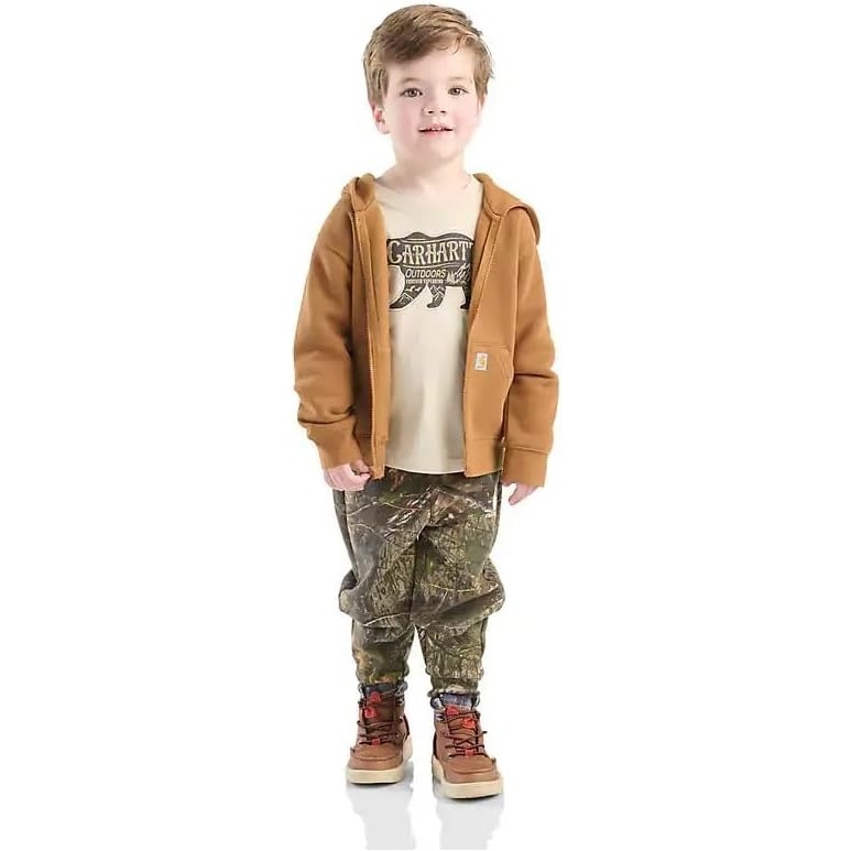 image:imageCarhartt Toddler Boys  3Piece Set Long Sleeve BEAR CAMO TShirt Fleece Jacket amp Fleece Camo Pant  Toddler