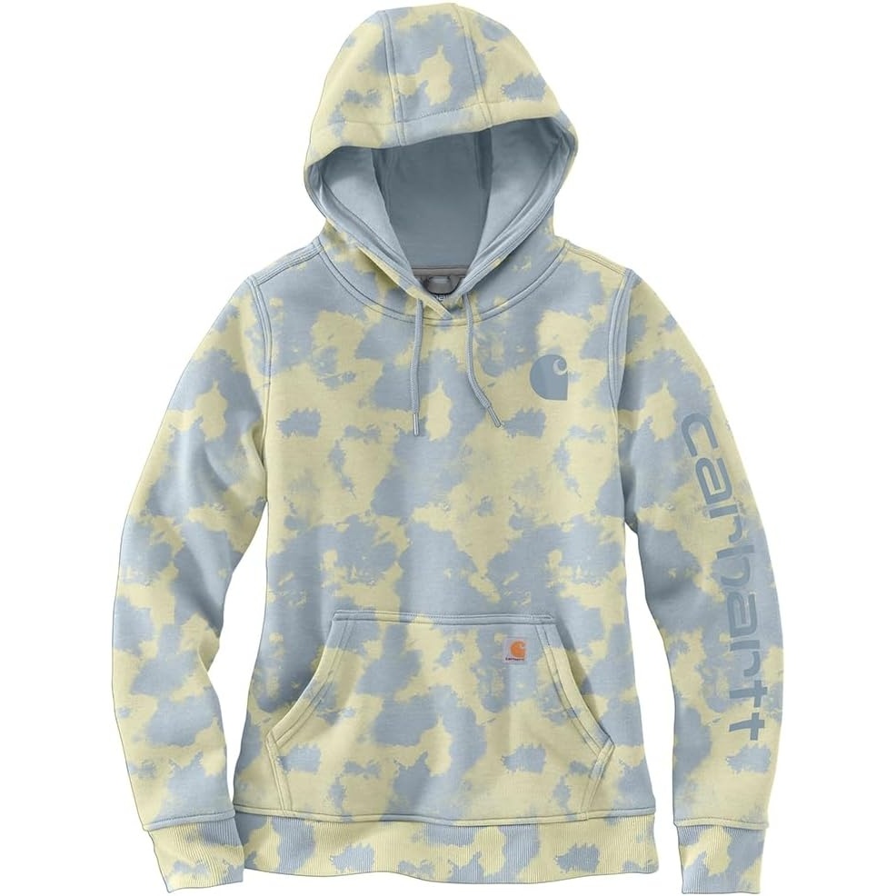 image:imageCarhartt Womens Marquette Printed SweatshirtBlue Aura Watercolor Camo