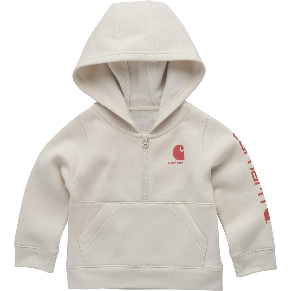 image:imageCarhartt girls Longsleeve Halfzip Hooded SweatshirtTurtledove