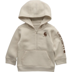 Carhartt Boys Half-Zip Hooded Pullover Sweatshirt(Turtledove)
