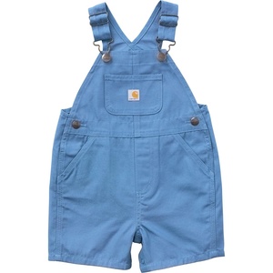 Carhartt Boys’ Loose Fit Canvas Logo Shortall(Blue Horizon)